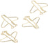 Clips Paper Clamps,100pcs Portable Anti Rust Electroplating Gold Cute Airplane Shaped Paper Clips for Office School and Home Supplies Paperclips T...