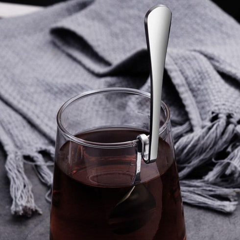 OSALADI 4pcs Espresso Spoon Stainless Steel Jam Honey Spoon Coffee Stir Spoon Milk Mixing Spoons Teaspoon Hanging Cup Dessert Tea Stirring Spoons ...