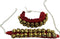 NEW Red Classical Dancing Indian Ethnic Ghungroo Anklet Women Jewellery 2 MRS,6.19...
