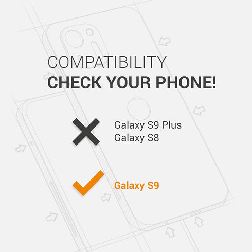 kwmobile Case Compatible with Samsung Galaxy S9 Case - TPU Silicone Phone Cover with Soft Finish - White Matte...