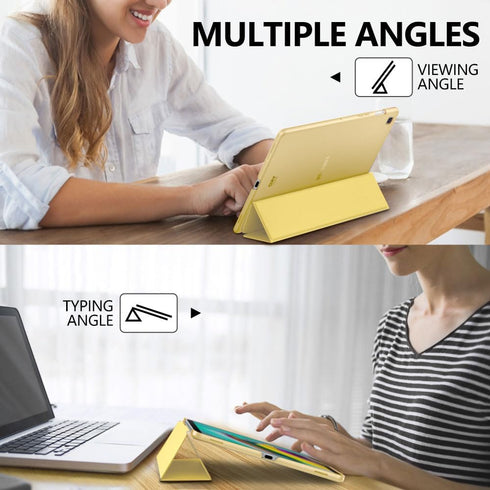 MoKo Case Fit Samsung Galaxy Tab S5e 2019, Ultra Thin Slim Shell Trifold Stand Cover with Frosted Back with Auto Wake & Sleep for Galaxy Tab S5e S...