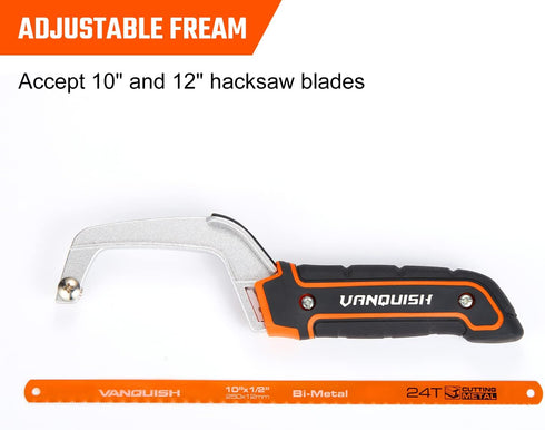 VANQUISH Aluminum Frame Mini Wood Hack Saw Metal Cutter Hand Hacksaw for Woodworking (4851)...