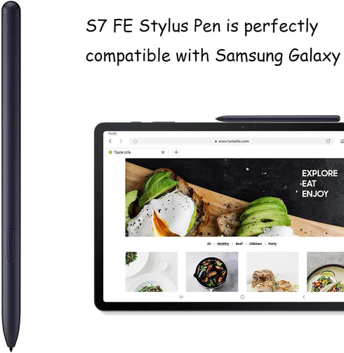 2 Pack Galaxy Tab S7 FE S Pen for Samsung Galaxy Tab S7 FE Stylus Pen, Galaxy Tab S7 FE Stylus Pen Replacement for Samsung Galaxy Tab S7 FE Pen (B...