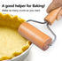 Small Rolling Pin, Wooden Dough Roller, Non-Stick Pizza Roller, Dough Baker Roller Set for Home Kitchen Baking Cooking(9.5cm/3.74in)...