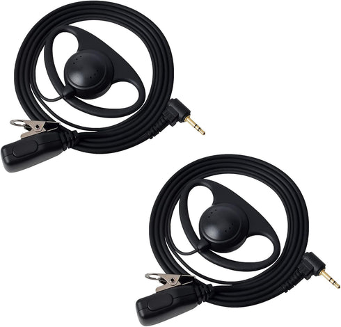 UAYESOK 2.5mm Walkie Talkie Earpiece with Mic PTT, 1 pin D Shape Headset for Motorola Talkabout T200 T200TP T260 T402 T460 T465 T600 T800 T6500 MR...