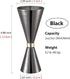 Jigger 2oz 1oz (60ml/30ml),Finished Japanese Jigger with Measurements Inside,cocktail measuring cup jigger for bartending...