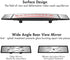 MIAOKE Rear View Mirror, 15-inch Clip on Rearview Mirrors, Wide Angle Curved Rearview Mirror, Interior Blind Spot Mirrors for Car...