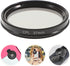 Totority Phone Circular Polarizer, 37mm Ultrathin Clip- on CPL Phone Lens Camera Ultra Thin Circular Polarizers Neutral Density Lens Camera Lens (...
