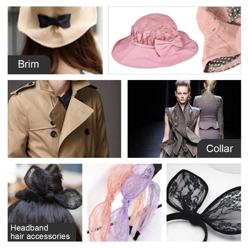 BENECREAT 12 Gauge Transparent PVC Plastic Covered Aluminum Wire 100FT Bendable Aluminum Craft Wire for Hair Bows, Shaping Hat Brim, and Other Cra...