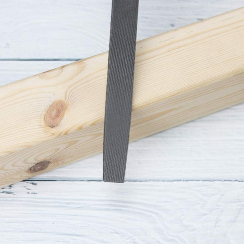 KALIM Flat Medium Cut File, Double Cut Teeth, 6'' Length, Made of High Carbon Steel, Hand File Without Handle Suitable for Wood, Metal, Sharpening...