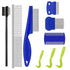 9 Pieces Cat Dog Flea Combs Dog Eye Stain Remover Combs Pets Grooming Comb Dog Tear Stain Comb for Dogs Gently Removing Eye Mucus and Crust...