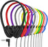 Maeline Adjustable 3.5mm Headphones with Leather Cushions (10 Pack)...