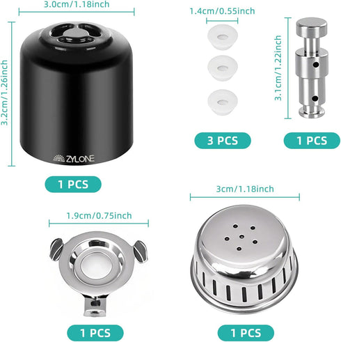 Steam Release Handle, Original Float Valve Replacement Parts with 3 Silicone Caps for Instant Pot Ultra 3, 6, 8 Qt?Instant Pot Duo/Duo Plus 3, 5, ...