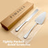Wedding Cake Knife and Server Set, Cake Cutting Set for Party, Stainless Steel Large Cake Knife Set with Classic Design, Rounded Edges Cake Cuttin...