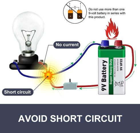CHANZON UL Wires 9v Battery Connector Plug Arduino Battery Power Leather Clip with Center Positive 2.1mm x 5.5mm Male 5 Pack Jack T-Type for Ardui...