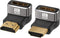 8K HDMI 2.1 Adapter 90 Degree and 270 Degree Gold Plated Adapter 2 Pack, Right Angle HDMI Male to Female Connector Converter HDMI L Shape Extender...