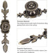 Pull Handle, Vintage Style Zinc Alloy Door Knob with Screw, Fit for Drawer Cabinet, 4-pack (Bronze)...