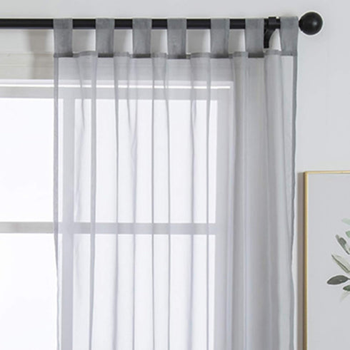 ZebraSmile 1 Panel Tab Top Curtains for Bedroom Sheer Drapery Semi Sheer Curtain Sheer Drape Curtains for Living Room Semi Sheer Curtain Kitchen S...