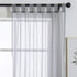 ZebraSmile 1 Panel Tab Top Curtains for Bedroom Sheer Drapery Semi Sheer Curtain Sheer Drape Curtains for Living Room Semi Sheer Curtain Kitchen S...