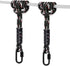 BeneLabel Poseidon Series Sewn Prusik Loops Ropes, Safety, 19", Diameter 2/5", 2 Pack, Black...