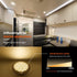 Dream lighting 12Volt RV LED Interior Light Fixture Black Shell Ceiling Downlight with Switch Warm White Lighting 300lm 5inch...