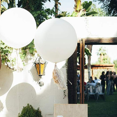 36 Inch Giant Balloons White Balloons(Premium Helium Quality), 6 Pack 36'' Large Latex Balloons for Photo Shoot/Birthday/Wedding Party/Festivals/E...