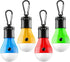 FLY2SKY Tent Lamp 4 Packs Portable LED Tent Lights Clip Hook Hurricane Emergency Lights LED Camping Lights Bulb Camping Lanterns Camping Equipment...