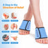 Cold Therapy Wrap with 2 Packs & 2 Sleeves for Pain Relief, Reusable Gel Ice Packs for Foot Plantar, Wrist, Ankle, for Sprains, Muscle Pain, Bruis...