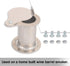 2" Teardrop Flanged Vent for UDS Ugly Drum Smoker Lid Exhaust, BBQ smoker Vent Smoke Stack Damper - With Screws (aluminium)...