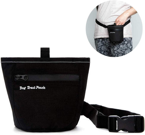 Dog Treats Training Pouch with Clip Waist Belt Magnetic Closure Puppy Doggie Snack Reward Bags Bait Pouches Dog Treat Carrier Holder...