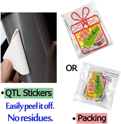 QTL Waterproof Stickers for Girls Cute Stickers for Water Bottles Hydro Flask Kids Teens Waterproof Vinyl Packs 100Pcs...