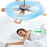 20 Pcs Ceiling Fan Blade Filters Ceiling Fan Air Filters Fan Air Purifier Pads Coconut Carbon Ceiling Fan Air Filter for Home, Dirt, Smoke (White)...