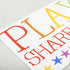 Playroom Wall Decor Kids Playroom Wall Decals Share Imagine Laugh DIY Wall Stickers for Nursery Playroom Decoration (Crazy Orange)...