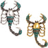 Acxico 2Pcs Scorpion Insect Brooch Enamel pin Metal Lapel pin Men Jewelry Gifts brooches for Women Rhinestone Brooch...