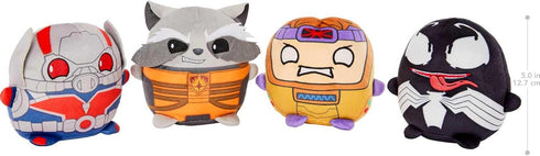 Mattel Disney100 Marvel Cuutopia Set of 4 Plush Figures, Instant Collection of 5-inch Soft Rounded Pillow Toys Inspired by Fan-Favorite Characters...