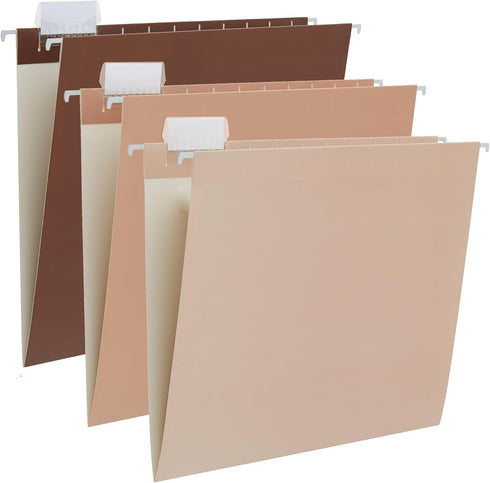Y YOMA 6 Pack Gradient Hanging File Folders Letter Size Decorative Hanging Folder Pretty File Folder Organizer for Filing Cabinet Office Home with...