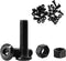 16 Sets screw Power Tool Organizer, 8 Drill Holder Wall Mount with Black Metal Steel...