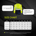 Safety Shirts for Men Class 3 High Visibility Shirts with Black Bottom, Hi Vis Reflective Shirts for Men Women, Long Sleeve Construction Work Shir...