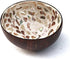 ChezMax Natural Coconut Bowl Mother of Pearl Inlaid Shell Bowls Key Bowl for Entryway Table Candy Container Nuts Holder Fruits & Dry Snack Storage...