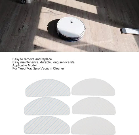 Accessories Kit for Yeedi Vac 2 Pro Station Robotic Vacuum Cleaner,3 Mopping Pad,3 Washable Mop Pads,Yeedi Accessories for Yeedi Vac 2 Pro Vacuum ...