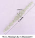 Pardecor Women Rhinestone Applique Crystal Wedding Trim Silver Applique Trims Sash Belt Applique for Bridal Dress Evening Dress for Bridesmaid Gow...