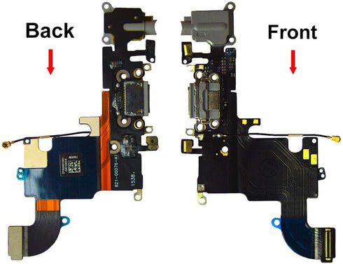 Charging Port Replacement for iPhone 6S Black,GVKVGIH Replacement Charging Port Dock Connector Flex Cable for iPhone 6S(6S Black)...