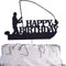 Sea Fishing-Fishing Boats Birthday Cake Topper for Fisherman Theme Man Boy Birthday Party Supplies-Gone Fishing Themed Birthday Party Decorations ...
