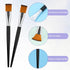 10 Pcs Flat Paint Brushes 3/4 Inch Acrylic Paint Brush Artist Craft Painting Brush for Watercolor, Oil Painting, Acrylic, Face Body Nail Art, Craf...