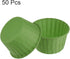 50Pcs Cupcake Baking Cups 3.5oz Standard Size Paper Cupcake Liners Greaseproof Wrappers Disposable for Wedding Birthdays Christmas Dessert, Green...