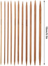 55pcs/Set Knitting Needles Kit Carbonized Bamboo Double Pointed Needles Set in 11 Sizes 13cm/5.1in (2.0mm-5.0mm)...