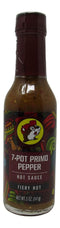 Buc-ees Gourmet Hot Sauce, Gluten Free, Non-GMO - Fiery Hot 7-Pot Primo Pepper Flavor - 5 Ounce Bottle...