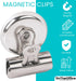 1InTheOffice Magnetic Clips 1.5 Inch - Heavy Duty Refrigerator Magnetic Clips - 1.3" (3), Clip Magnets...