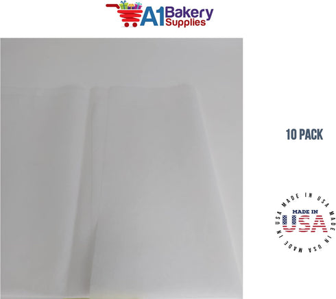 White Non-Woven Tissue Sheets 10 Sheet Pack ~ 20"x26" SheetsUse for Flower Wrapper, Bouquet...