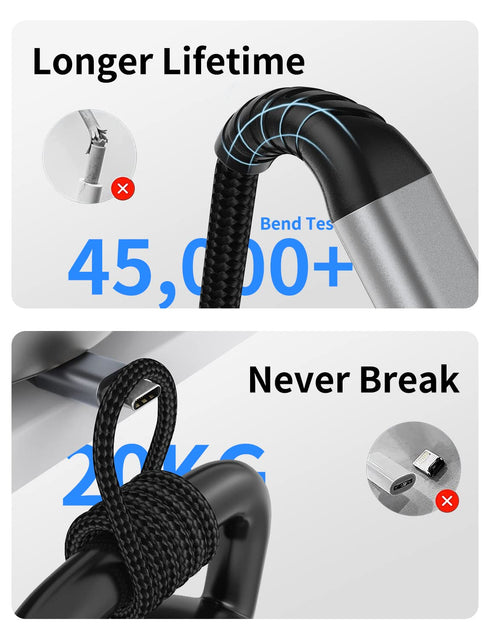 2 FT USB C Cable Short, 3 Pack Braided USB to USB C Cable 2 Foot USB Type C Cable Fast Charging Car Charger Android for iPhone 15 Pro Max, Samsung...
